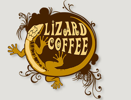 DEXIGN. Logo Lizard Coffee