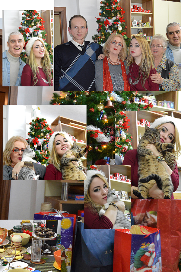 Crăciun în familie, cu Enya, Alexandrina Italina, Lucian si Xabi Csaba, plus Picky si Odin! :P