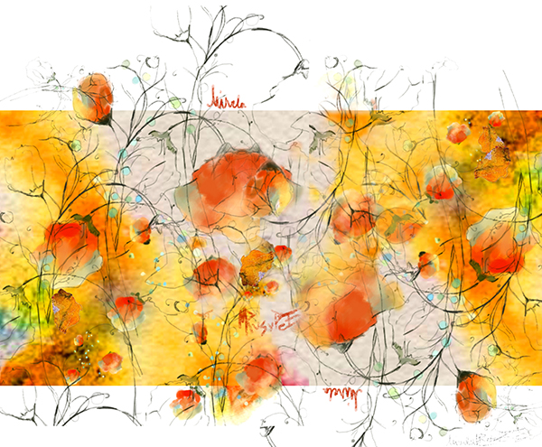 maci oranj ilustrație de Mirela Pete