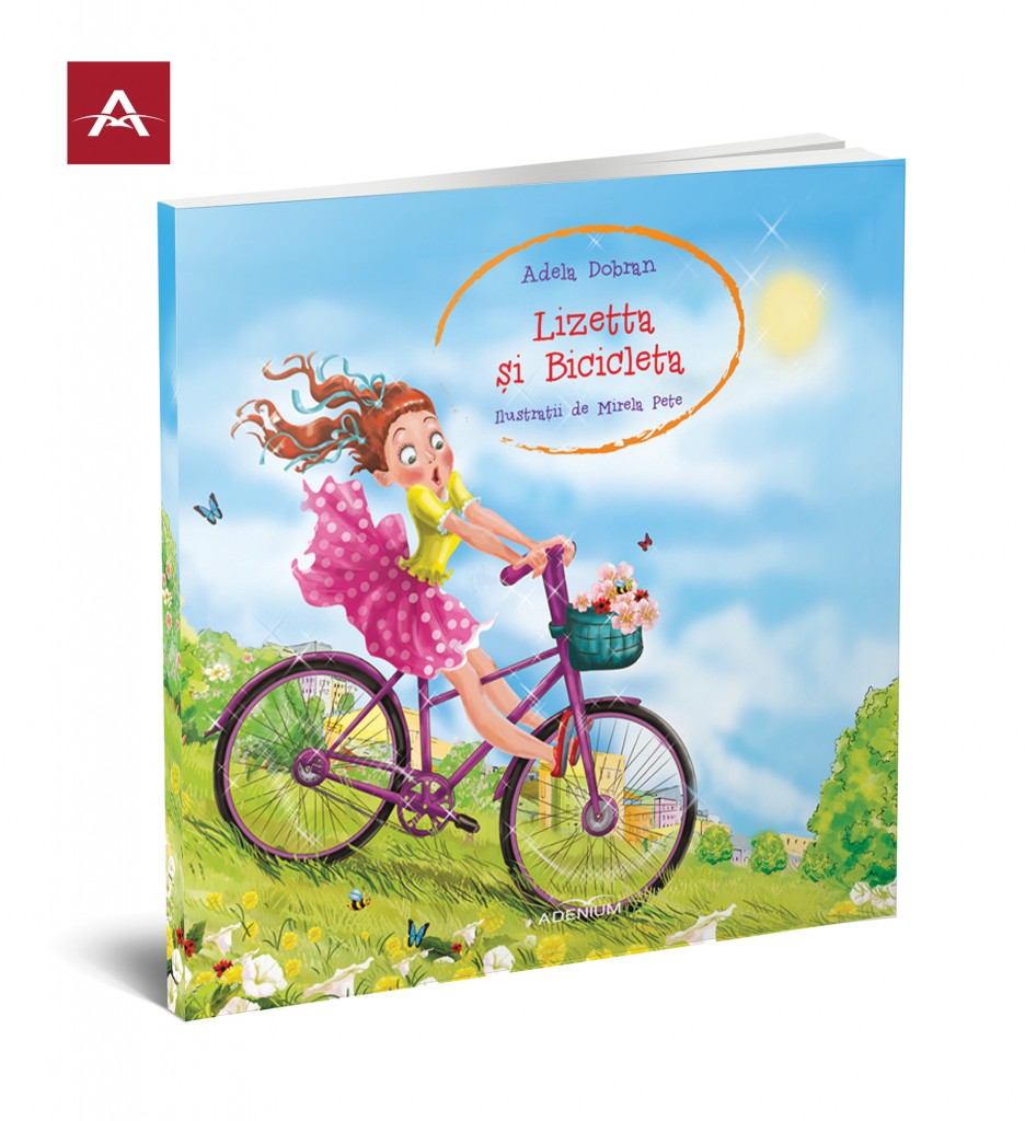 Lizetta și bicicleta, ilustrații de Mirela Pete, editura Adenium
