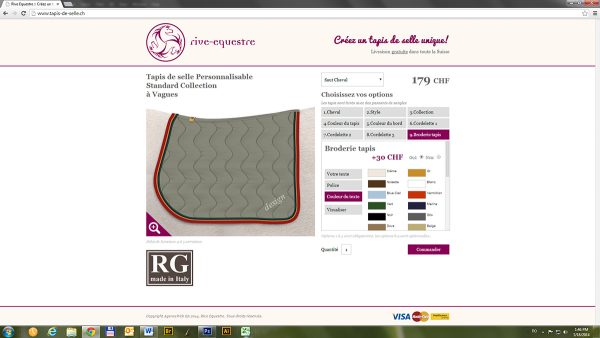 Rive Ecvestre. Configurator online de pături pentru cai