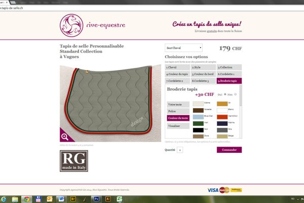 Rive Ecvestre. Configurator online de pături pentru cai